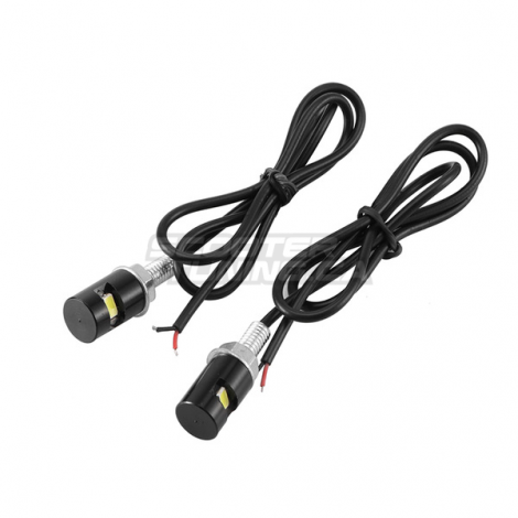 License Plate Screw with Led Black