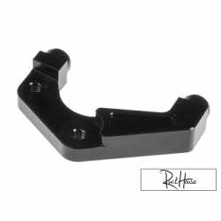 Brake caliper adaptor Adelin 4-Pistons Black (Bws/zuma 2002-2011)