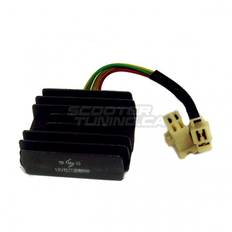 Regulator / Rectifire 5-pins Type 2 incl. Wire for GY6 50-150cc