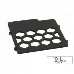 Radiator Acrylic Cover TRS Black Honda Ruckus