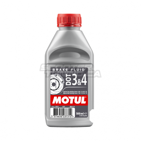Brake Fluid Motul DOT 3-4 100% Synthetic (500ml)