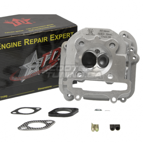2V Oversize Cylinder Head Taida (28/23) 150-180cc for GY6 Engine 57mm