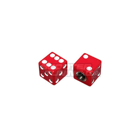 Valve caps Replay Dice Red