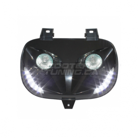 Twin headlights Replay Led Black Bws'r-Zuma 88-01