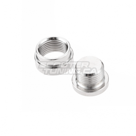 Exhaust O2 Sensor Stepped Mounting Boss with Plug M18x1.5