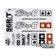 Big sticker sheet Stage6 MKII black (for light surfaces)
