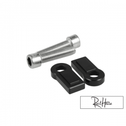 Swingarm Extension Billet Stoppers TRS Black (Grom)
