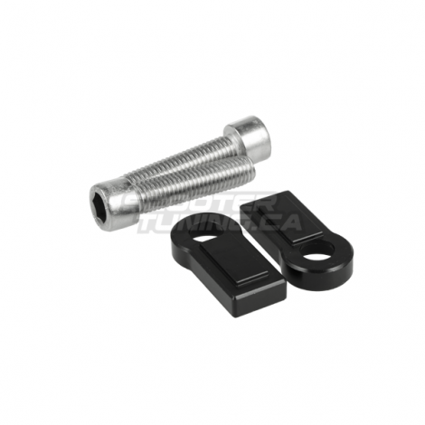 Swingarm Extension Billet Stoppers TRS Black (Grom)