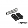 Swingarm Extension Billet Stoppers TRS Black (Grom)