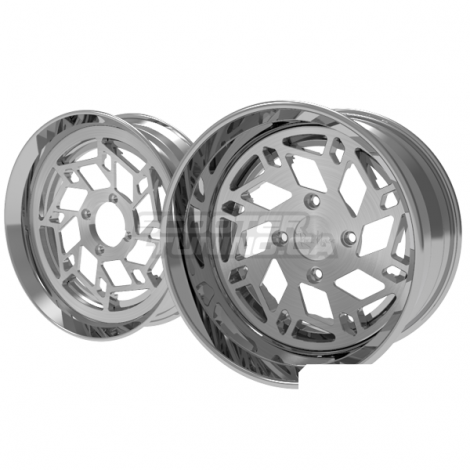 Wheel Set Ruckhouse Snow Flake V1 CNC 2-Piece (13x8-12x4)