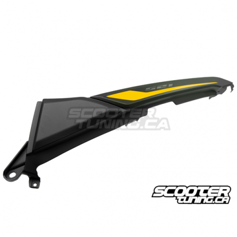 Rear Right Shroud Black with Yellow Decals (Honda Grom 2014-2016)