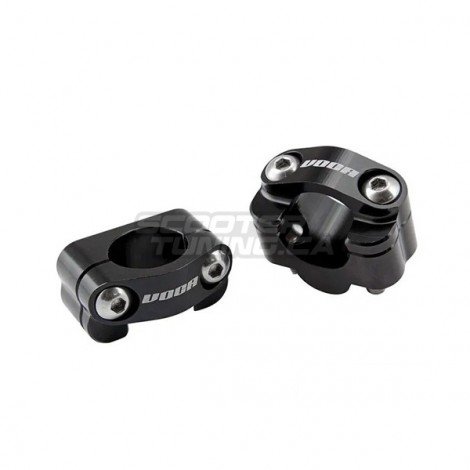 Handlebar clamp VOCA HB28 black (7/8 to 1-1/8'')