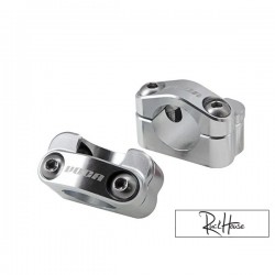 Handlebar clamp VOCA HB28 silver (7/8 to 1-1/8'')
