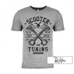 T-Shirt ScooterTuning Piston Gray