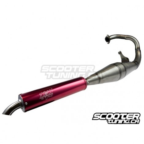 Exhaust Sport 70-90cc Straight Silencer Red (Dio-Elite)