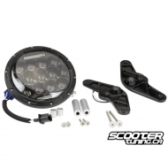 Front Light FLP Monster Eye CNC Black Honda Grom
