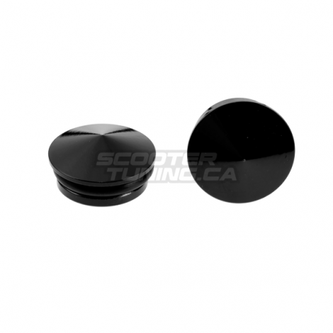 Aluminium Frame Cap FLP Spike CNC Black Honda Ruckus