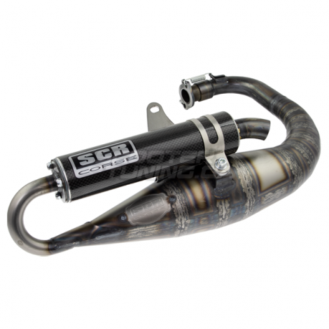 Exhaust SCR Corse Hand Made 70 Carbon Minarelli Vertical