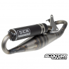 Exhaust SCR Corse Hand Made 50 Aluminium Black Minarelli Horizontal