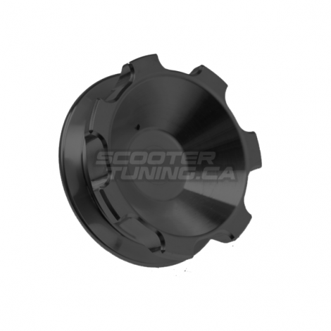 Keyless Gas Cap FLP Crown CNC Black Honda Ruckus