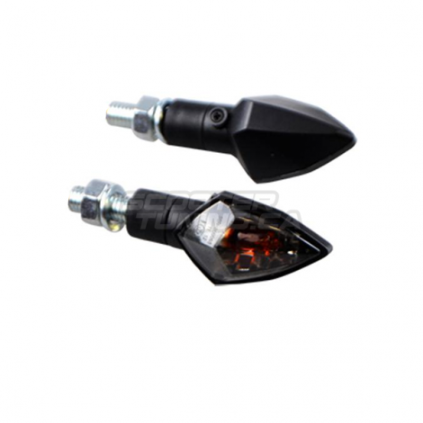 (2X) Indicator Light Tun'r Ruby Black Tinted