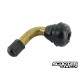 Tyre valve Motoforce angled, black