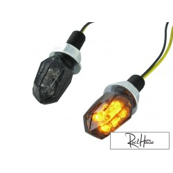 (2X) Indicators STR8 LED Mini II Black-Line, black / black