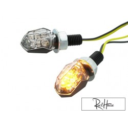 (2X) Indicators STR8 LED Mini II black / transparent