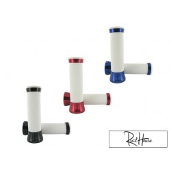 Handlebar grips STR8 CNC white