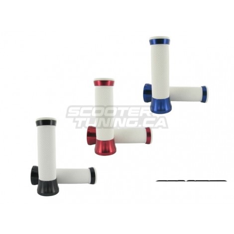 Handlebar grips STR8 CNC white