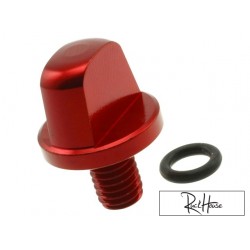 Bouchon d'Huile à Gear Str8 Nouveau Design Rouge Minarelli