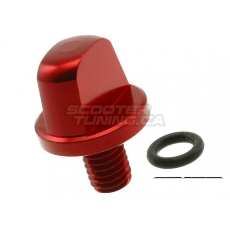 Oil filler screw STR8 New-Style, Minarelli, red