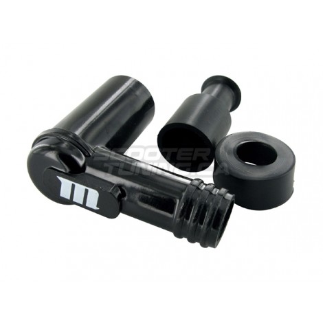 Spark plug connector Motoforce plastic 90deg