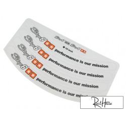 Rim stickers Stage6 10 inch rim (white)