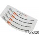 Rim stickers Stage6 12/13 inch rim (white)