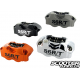 Brake caliper Stage6 R/T, front, forged, CNC-machined, chrome-plated , 