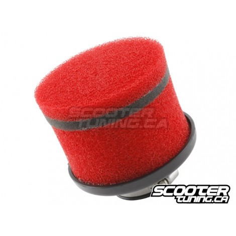 Racing air filter Stag6, short, red