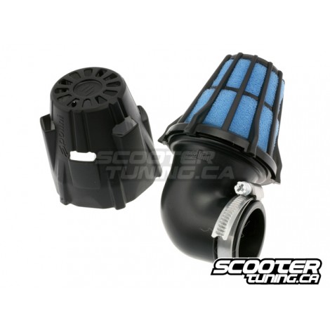 Racing air filter Polini short  90deg 37mm
