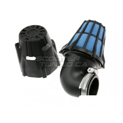 Racing air filter Polini short  90deg 37mm