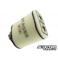 Racing air filter Stage6 double layer LARGE White 70mm connection