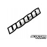 Sticker Voca Racing Black/Chrome 11x4cm