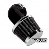 Airfilter Tun'r KN style 90° (28-35mm) Chrome