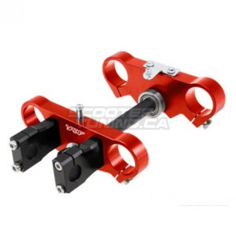 Pitbike Fork yoke Voca Racing CNC (45/48mm) 170mm (Red)