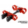 Pitbike Fork yoke Voca Racing CNC (45/48mm) 170mm (Red)