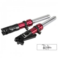 Slammed Low Down Fork Legs 300mm Red Honda Ruckus / Dio / Elite