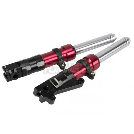 Slammed Low Down Fork Legs 320mm Red (Ruckus)