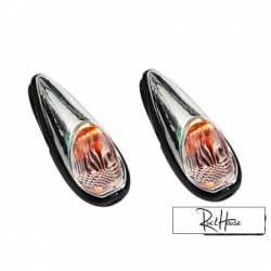 (2X) Indicator Light Tun'r Raindrop Basic Chrome