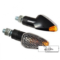 (2X) Indicator Light Tun'r Led Street Legal Black