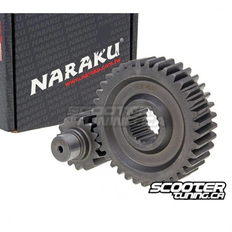 Secondary Gear kit Naraku 15/37 +20% for GY6 125-150cc