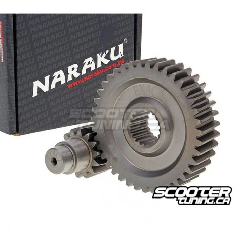 Secondary Gear kit Naraku 16/37 +25% for GY6 125-150cc